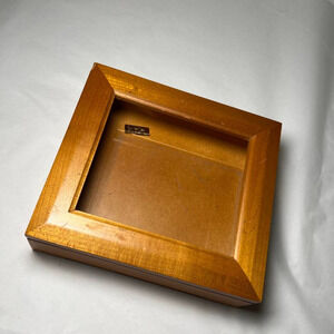 VINTAGE solid wood rectangular display box jewelry box